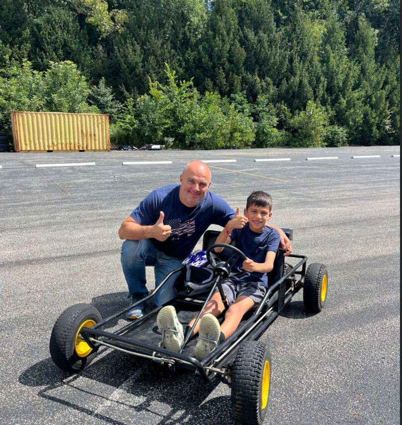 Vitalii Lebedev with young engineer